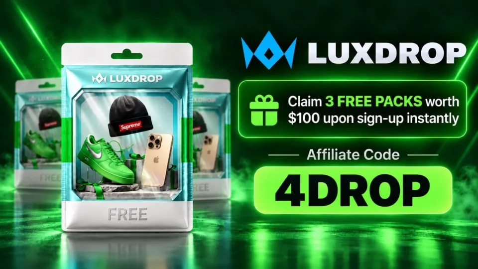 LUXDROP Promo Code "4DROP" - Best Working Code on LUXDROP (luxdrop promo code 2026 review)